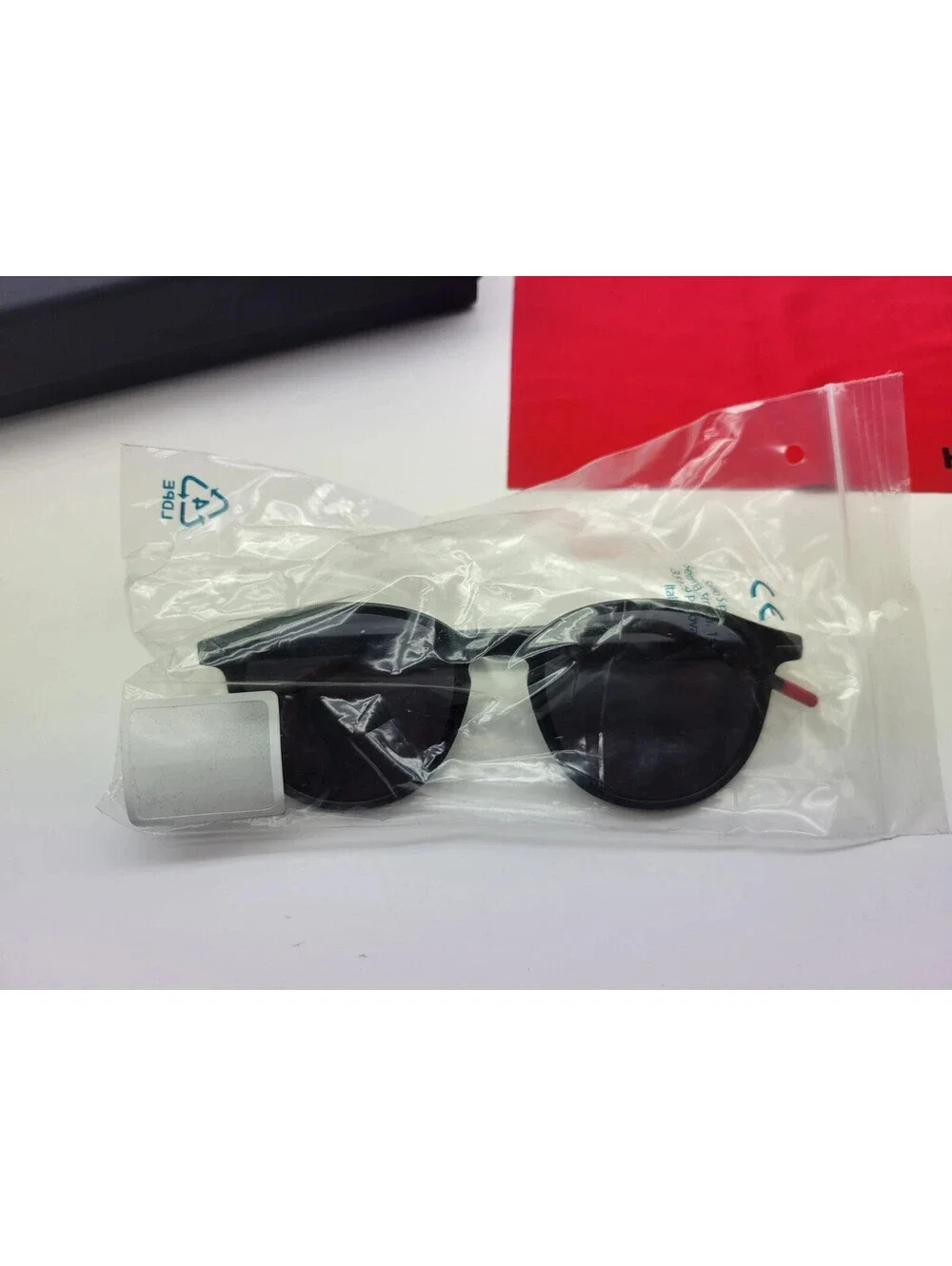 Hugo Mens Sunglasses HG 1169/S 0OIT AO Black Plastic Oval Frame w/Case & Cloth